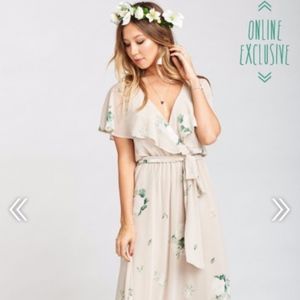 AUDREY MAXI DRESS ~ BOUQUET TOSS CHIFFON
